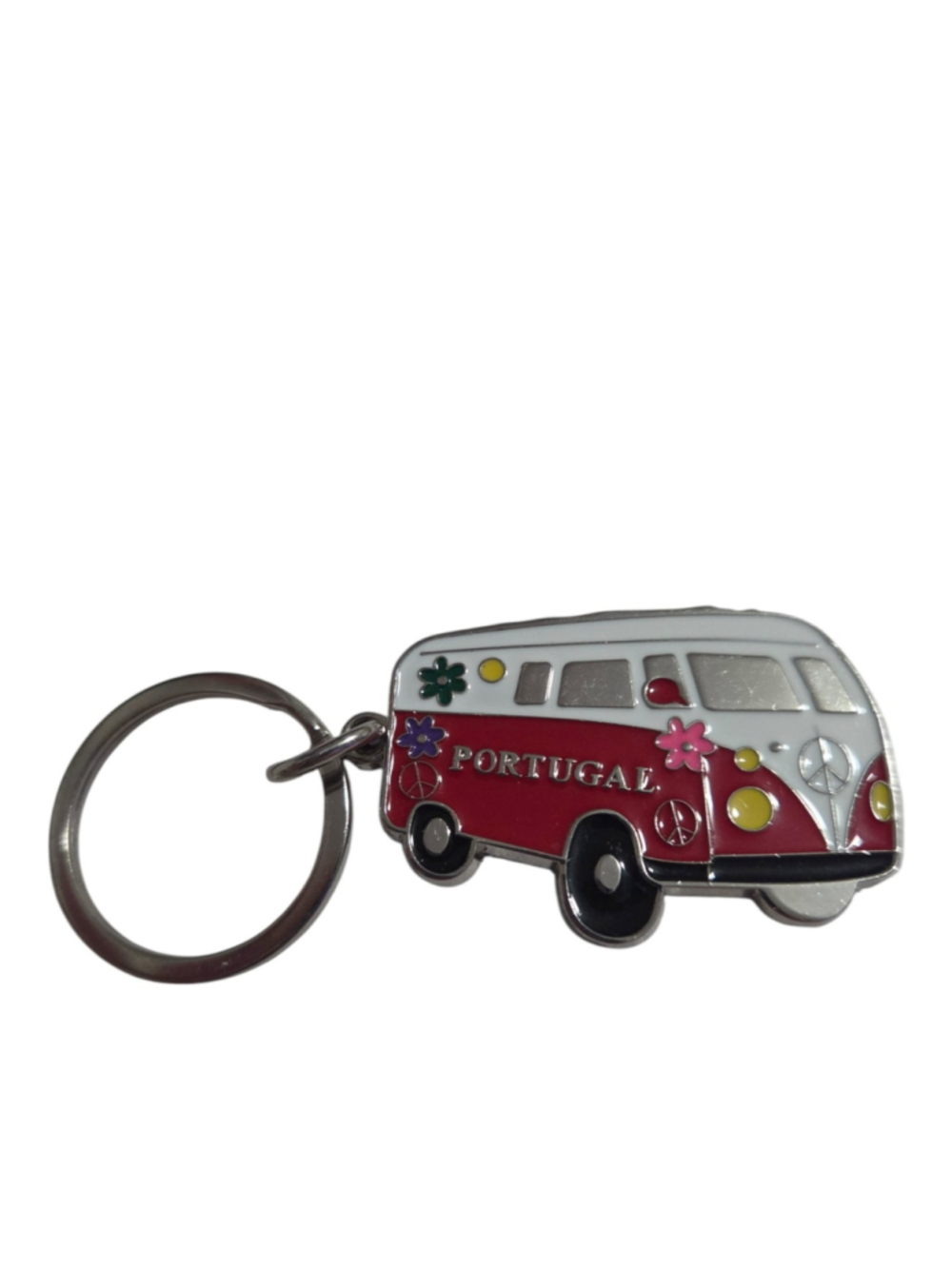 Portugal Van Keychain One Size Red and White